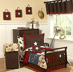 Sweet Jojo Designs 5-Piece Wild West Cowboy Western Toddler Bedding Set