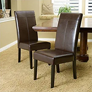 Noble House Anastasia Dining Chairs in Chocolate Brown (Set of 2)