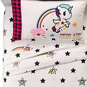 Tokidoki I Love Unicorns Twin Sheet Set