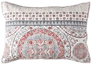 Sunham Home Fashions Toren Reversible Standard Pillow Sham in Coral