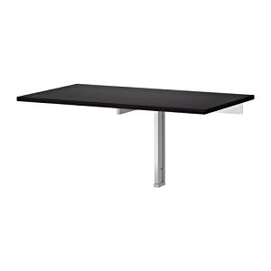 IKEA 802.175.24 BJURSTA Drop-Leaf Table, 35 3/8x19 5/8", Black