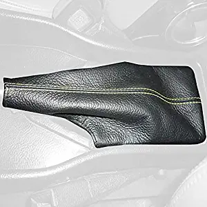 RedlineGoods ebrake Boot Compatible with Alfa Romeo Spider 1986-93. Sierra Leather-Black Thread