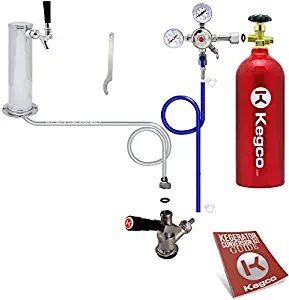 Kegco BF STCK-5T Standard Tower Kegerator Conversion Kit with 5 lb Co2 Tank, Standard