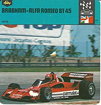 1978 Edito-Service, Automobile Rally Card, 18.16 Brabham Alfa Romeo BT45