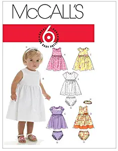 McCall's Patterns M6015 Infants' Lined Dresses, Panties and Headband
