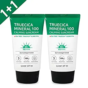 [1 + 1] SOME BY MI TRUECICA MINERAL100 CALMING SUN CREAM 50ml, SPF50+ PA++++ SOMEBYMI