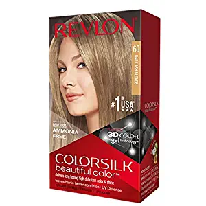 Revlon ColorSilk Hair Color, 60 Dark Ash Blonde 1 ea (Pack of 6)