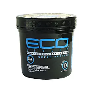 Eco Style Styling Gel Super Protein, Black, 16 Ounce