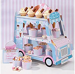 Talking Tables Ice Cream Party Decorations | Ice Cream Cart Party Décor | Great For Kids Party, Birthday Party And Summer Décor | Paper