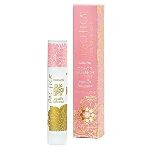 Pacifica Color Quench Lip Tint Vanilla Hibiscus, 0.15oz.