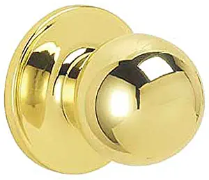 Dexter by Schlage J10CNA605 Corona Hall and Closet Knob, Bright Brass