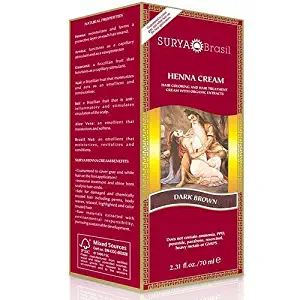 Surya Brazil. Henna Dark Brown Cream 2.31 Oz. (2 Pack)