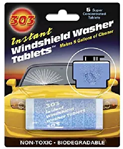 303 Products (TOT230390) Windshield Washer Tablets 5 tablet card