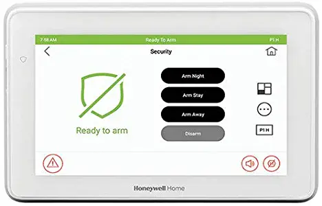 Honeywell 6290W Touch Center 7" Color Wireless Touchscreen Keypad Alarm Control Panel