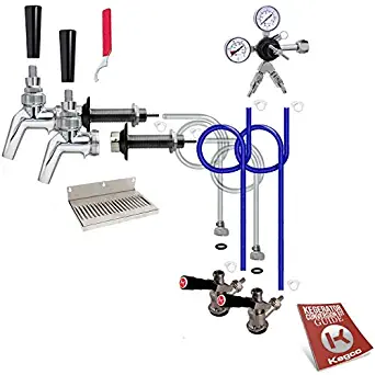 Kegco EB2PSCK-NT 2 Faucet Premium Door Mount Kegerator Kit Without Tank