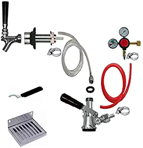 Bev Rite CRCK101 Premium Refrigerator Conversion Kit Door Mount Keg Tap Beer Single Line, without CO2 Tank, Clear