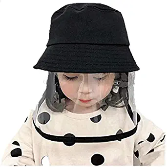 CYB Safety Full Face Shield Hat Detachable Adjustable Protective (Kids Black)