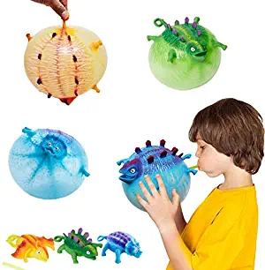 Auch Dinosaur Balloon Ball Inflatable Kids Novelty Toy Childrens Party Balloons Abreact Toys-pake of 12