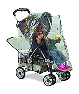Graco Deluxe Stroller Weather Shield, Baby Rain Cover, Universal Size, Waterproof, Water Resistant, Windproof, See Thru, Ventilation, Protection, Shade, Umbrella, Pram, Vinyl, Clear, Plastic