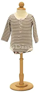 (JF-C06M) ROXY DISPLAY Child Body Form 6 Month White Jersey Form Cover, w/Wooden Base