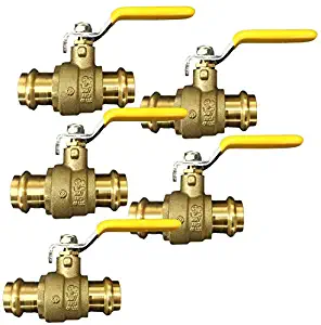 3/4" Propress Brass Ball Valve (5 pcs) Lead Free