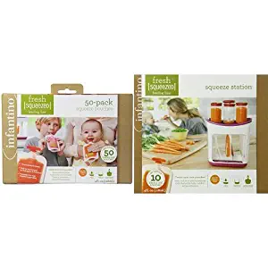 Infantino Squeeze Pouches and Squeeze Station