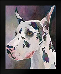 Fagan, Edie 20x24 Black Modern Framed Art Print Titled Mary Kay Great Dane