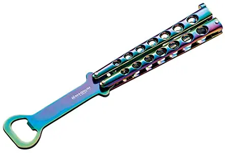 Boker Magnum 09SC010 Balisong Bottle Opener, Rainbow