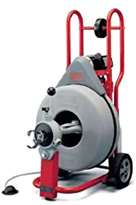 RIDGID 47047 K-750 Drum Machine with C-24 5/8 Inch x 100 Foot Drain Cleaning Cable and AUTOFEED Control, Drain Cleaning Machine