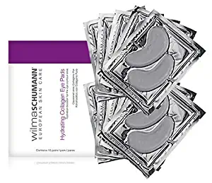 WILMA SCHUMANN Hydrating Collagen Eye Pads- (VALUE Pack) (Pack of 10 Pairs) Visibly Reduce the Appearance of Fine Lines, Dark Circles and Swollen, Tired-Looking Eyes