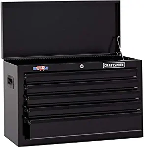 CRAFTSMAN 1000 5-Drawer Lockable Ball-Bearing Steel Tool Box Storage Chest Black