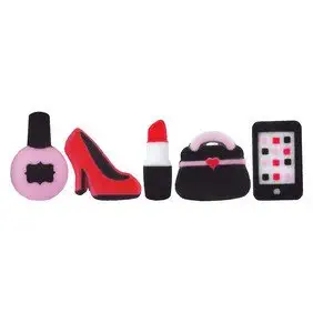 CakeSupplyShop Diva Iphone Purse Nail Polish Edible Sugar Decorations Cookie Cupcake Cake 12 Count