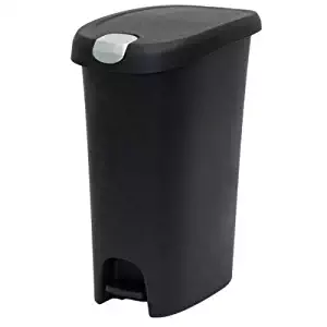 12-Gal. Lid Lock Step-On Wastebasket [Set of 4]