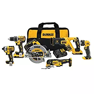 DEWALT 20V MAX XR Brushless Combo Kit, Compact 6-Tool (DCK684D2)