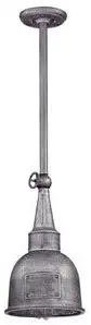 Troy Lighting F2947 Raleigh - One Light Outdoor Medium Pendant, Old Silver Finish