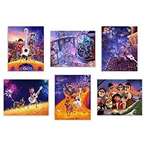 Crystal Coco (2017) Art Prints - Set of Six Pixar Mexican Dia de Muertos Decor Wall Photos 8x10 Land of The Dead