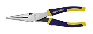 IRWIN VISE-GRIP Long Nose Pliers with Wire Cutter, 8", 2078218