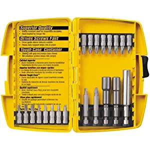 DEWALT DW2161 21-Piece Screwdriving and Nutdriving Set in Plastic Case