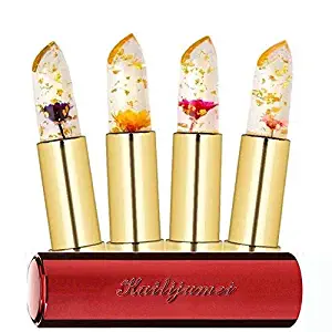 KAILIJUMEI Moisturizer lipsticks Lips Care Surplus Bright Flower Jelly Lipstick 4g x 4 PCS SET