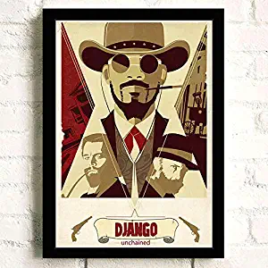 Django Unchained Movie Poster Prints Wall Art Decor Unframed,Multiple Patterns Available,16x12 24x16 32x22 Inches