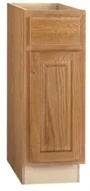 CONTINENTAL CABINETS Kitchen CABINETS 2478208 Rsi Home Products Hamilton Base Cabinet, Fully Assembled, Raised Panel, Oak, 12X34-1/2X24