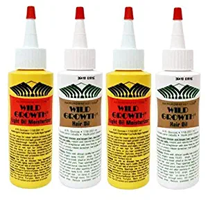 WILD GROWTH HAIR SYSTEM (2 PACK) Wild Growth Hair Oil and Wild Growth Light! Hair Conditioner, Detangler, Extender! With Olive oil, Jojoba oil, Coconut oil & more!