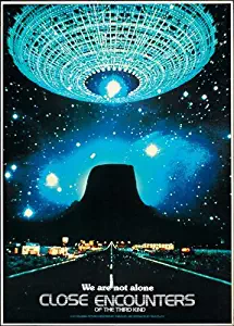 Close Encounters of the Third Kind Movie Poster (27 x 40 Inches - 69cm x 102cm) (1977) Style H -(Richard Dreyfuss)(Teri Garr)(Melinda Dillon)(Francois Truffaut)(Bob Balaban)(Cary Guffey)