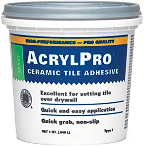 Custom Building Products ARL4000QT 1 Quart AcrylPro Ceramic Tile Mastic, White