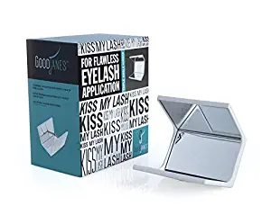 GoodJanes Kiss My Lash Mirror, Tri-Fold Magnification, Hands-Free Makeup and Eyelash Mirror