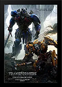 Transformers: The Last Knight 28x36 Large Black Wood Framed Movie Poster Art Print