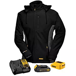 DEWALT DCHJ066C1-L 20V/12V MAX Women's Heated Jacket Kit, Black, Large