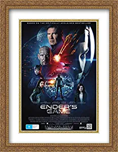 Ender's Game 28x36 Double Matted Large Large Gold Ornate Framed Movie Poster Art Print