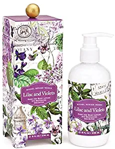 Michel Design Works Scented Hand & Body Lotion with Shea Butter, Lilac & Violets