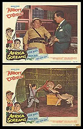 Africa Screams - Authentic Original 14x11 Movie Set Of Lobby Cards